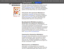 Tablet Screenshot of chinesische-winkekatze.de